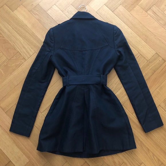 Juicy Couture Navy Blue Trenchcoat - Picture 4 of 7